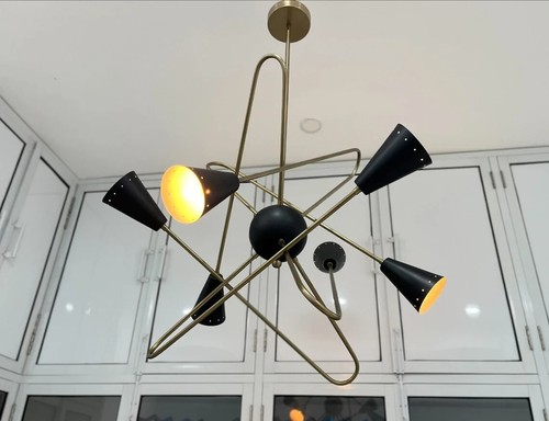 Lampadario sputnik metà - lampadario,