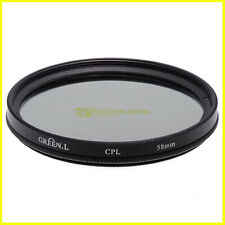 58mm Filtro polarizzatore Green L per obiettivi con vite M58 Polarizing filter