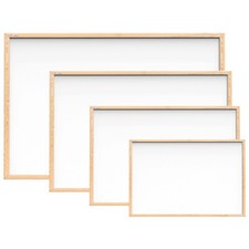 ALLboards Lavagna Bianca Magnetica con Cornice in Legno Scrivibile Cancellabile