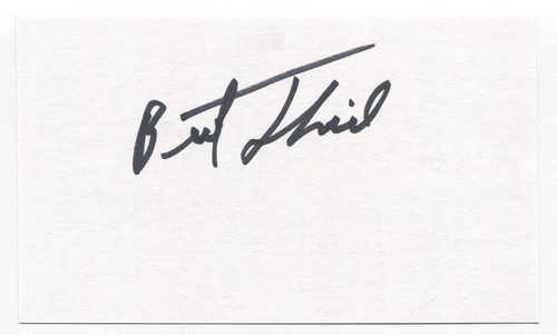 Bert thiel firmato 3x5 indice - bert,