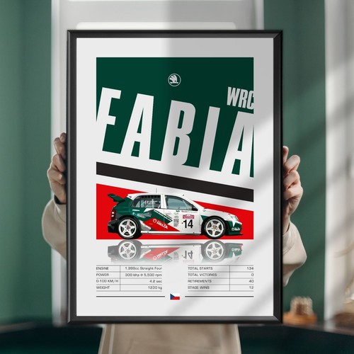 Skoda fabia wrc rally - skoda, wrc,