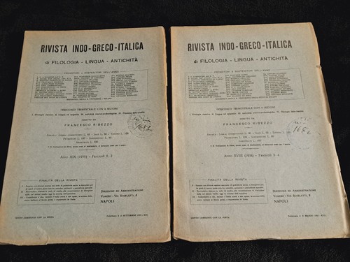 Rivista indo greco italica - indo,