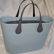 O bag Borsa Nuova Originale O bag - Col. ACQUA CHIARA Int. GRIGIO Manici GRIGIO