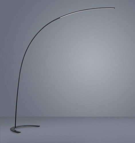 Piantana led 18w nera con - piantana,