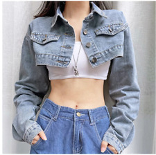 GIACCA DENIM CORTA CROP