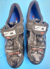 Scarpe da strada SiDi Ergo 4 Carbon (44.5 EU / 10 US uomo) maglia nera 3 bulloni Italia