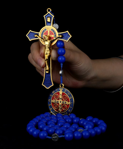 Collana rosario crocifisso - collana,