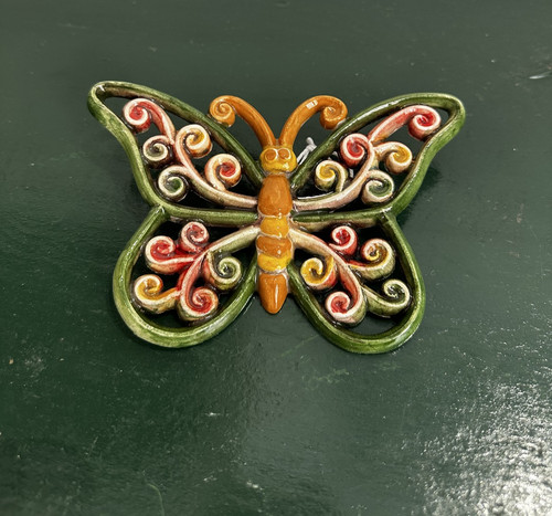 Farlalla traforata ceramica - traforata,