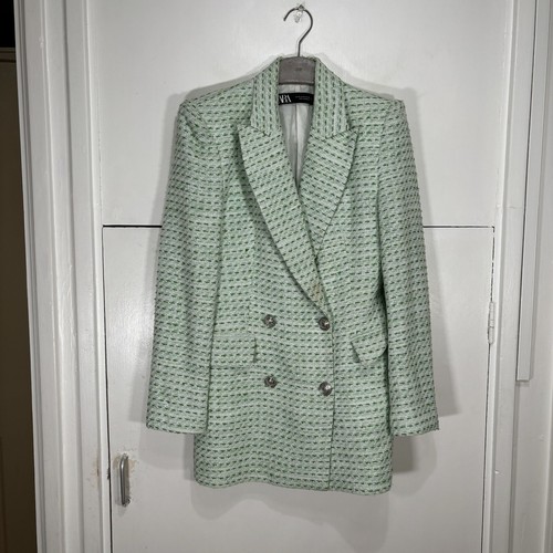 Giacca blazer zara verde donna - blazer,