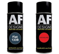 Autolack Spraydose Set Fiat 133B Blu Aviatore Felice Metallic Basislack Klarlack