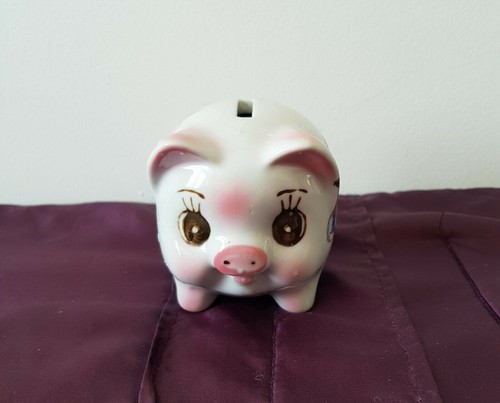 Vintage ceramic piggy - ceramic,