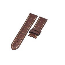 Cinturino orologio pelle marrone 24x22 mm per sommergibile Panerai Luminor Marina