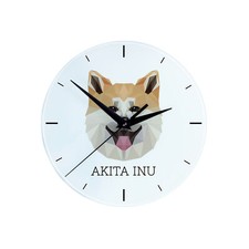 Akita Inu orologio geometrico Art-Dog