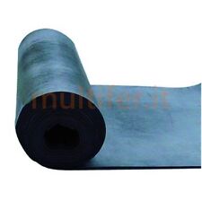 Lastra in gomma nera 2 - 3 - 4 - 5 mm. Altezza 150 cm. - pavimento gomma liscia
