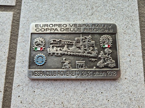 Vespa club placca metallica - placca,
