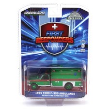 Ambulanza F-350 Verde 1/64 1995, Detroit EMS, Primi Rispondenti, 67068