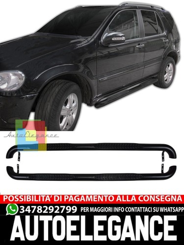 Pedane nero laterali inox - nero,