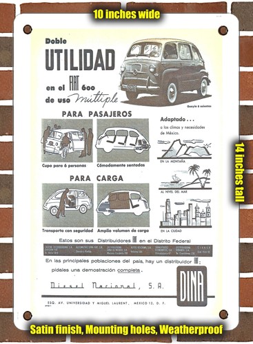 Insegna metallo 1958 dina - -,