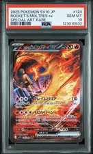 PSA 10 Team Rocket's Moltres ex SAR 124/098 La Gloria del Team Rocket Giapponese