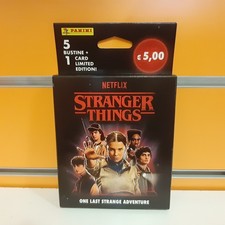PANINI Figurine Stranger Things: Ecoblister 5 bustine + 1 Card Limited NUOVO