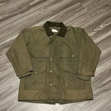 Giacca vintage FILSON 461N riparo panno cera confezionatore caccia campo cappotto vintage verde