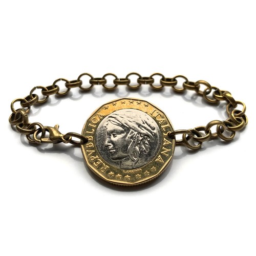 Bracciale moneta italia - bracciale,