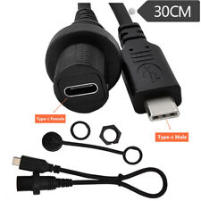 Kit impermeabile cavo incasso USB tipo C 3.1 cruscotto auto montaggio pannello moto