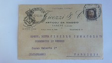 Cartolina Pubblicitaria Articoli da Viaggio Varese c18