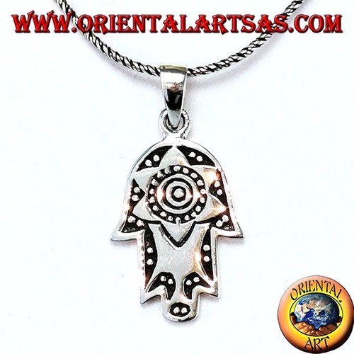 Ciondolo argento 925 mano - argento,