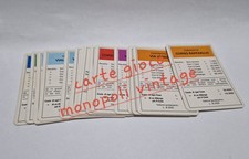 carte gioco monopoli vintage