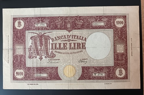 Banca italia 1000 - d'italia,