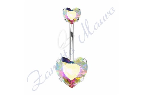 Piercing cuore aurora boreale
