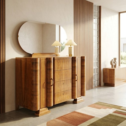 Comò art déco con specchio - déco,