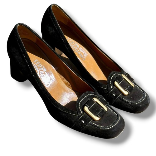 Ferragamo pompa pelle grossa
