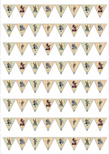 Topper per torte vintage alice - topper,