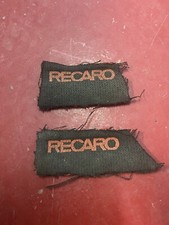 scritte  ricami sedili recaro