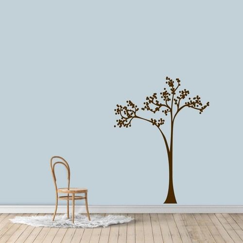 Adesivo murale albero punti - adesivo,