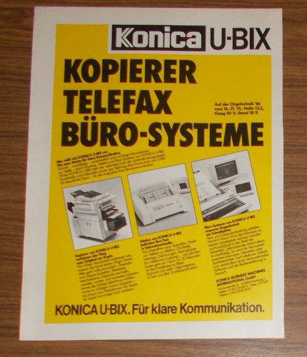 Rara pubblicità konica bix - pubblicità,