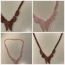 Collane Pietre Naturali quarzo rosa e pietra del sole