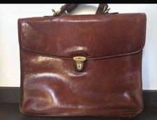 Borsa Bridge da lavoro in cuoio con tracolla