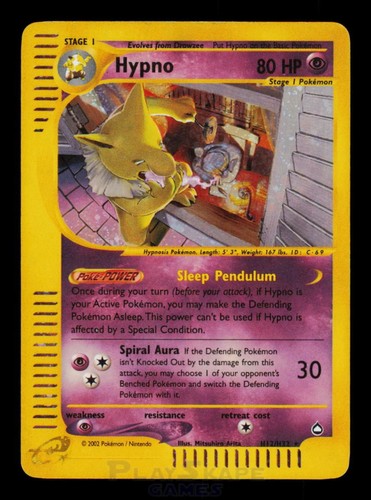 Pokemon card hypno h12 - card, h12/h32