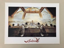 SALVADOR DALI,'L'ULTIMA CENA,1955', AUTENTICA STAMPA ARTISTICA 1999