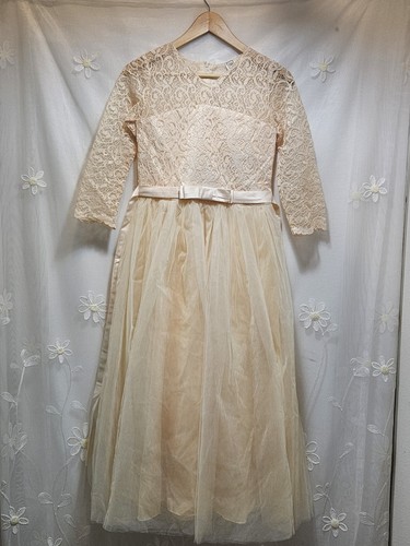 Abito bambina champagne - abito,