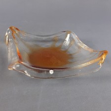 Centrotavola Murano LA MURRINA Sommerso Ambra Oro Design Vintage Anni '70