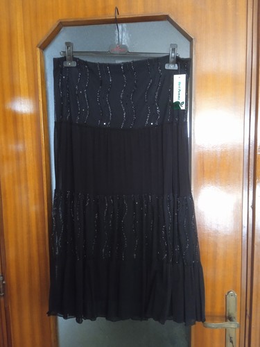 Gonna longuette nera - , con