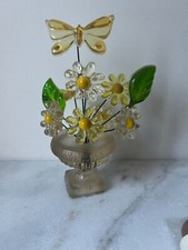 Scultura farfalla fiore filo