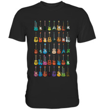 Maglietta varie chitarre