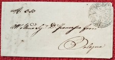 6124-STATO PONTIFICIO, PREF., a FRANCESCO FERRI, DA CRESPELLANO A BOLOGNA, 1845