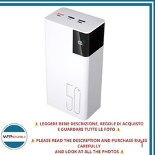 Power Bank Smileader batteria esterna 50000 mAh 22,5 W - Bianco