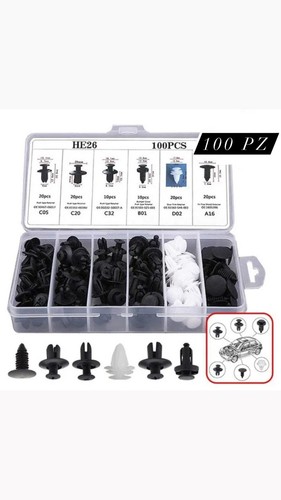 Box 100 clips - rivetti, in